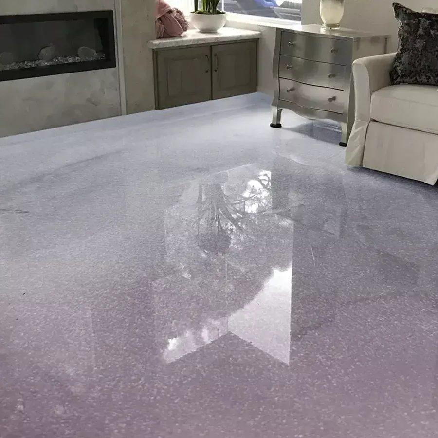 Piso de porcelanato líquido perolizado